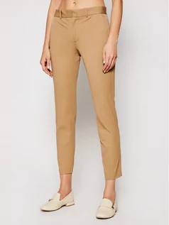 Spodnie damskie - Ralph Lauren Polo Spodnie materiałowe Str 211752934003 Beżowy Slim Fit - grafika 1