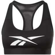Biustonosze - Damski Stanik sportowy REEBOK S LUX VECTOR RACER BRA H51844 – Czarny - miniaturka - grafika 1