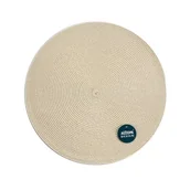 Obrusy i serwetki - Mata słomkowa 38 cm beżowa - miniaturka - grafika 1