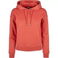 Bluzy damskie - Urban Classics Damska bluza z kapturem Ladies Hoody, damska bluza z kapturem Basic Sweater dostępny w wielu kolorach, rozmiary XS - 5XL, czerwony, 4XL - miniaturka - grafika 1