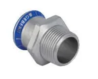 Rury - Geberit Adapter mt stst d22-r3/4 31707 - miniaturka - grafika 1