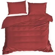 Pościel - Pościel 220 x 200 3cz Satynowa Nova3 Czerwony - miniaturka - grafika 1