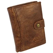 Portfele - Portfel Męski WILD E-skóra Duży Pionowy Z Zapięciem WI1141-1 12,5 x 9,5 x 2 [cm] - miniaturka - grafika 1