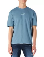 Koszulki męskie - BLEND T-shirt męski, 184217/Bluestone, L - miniaturka - grafika 1