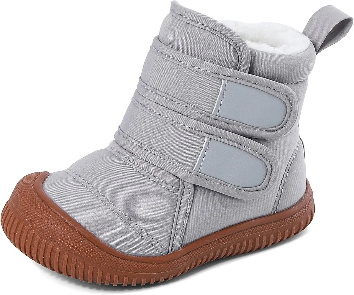 Buty zimowe dla dzieci chłopcy i dziewczynki pluszowe antypoślizgowe