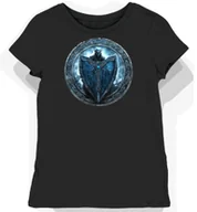Koszulki i topy damskie - Koszulka damska czarna z motywem nordyckiej tarczy XS - miniaturka - grafika 1