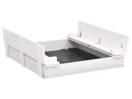 Place zabaw - Biała piaskownica z ławeczkami C3-C55 - miniaturka - grafika 1