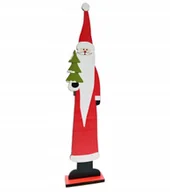 Ozdoby bożonarodzeniowe - ŚWIĄTECZNA FIGURKA MIKOŁAJ MIŚ RENIFER DEKORACJA DREWNIANA RÓŻNE WZORY - miniaturka - grafika 1