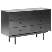 Szafki biurowe - Komoda czarna ALCESTER - miniaturka - grafika 1