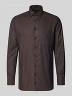 Koszule męskie - Koszula biznesowa o kroju modern fit z kołnierzykiem typu kent model ‘NEW KENT’ - miniaturka - grafika 1