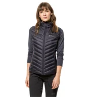 Kamizelki damskie - Damska kamizelka puchowa Jack Wolfskin PASSAMANI DOWN VEST W graphite - S - miniaturka - grafika 1