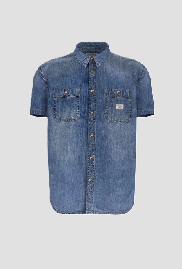 Koszula męska guess in denim blue altro