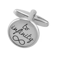 Spinki do mankietów i krawatów - Spinki do mankietów "Po kres wieczności" X2 BOC239 - miniaturka - grafika 1