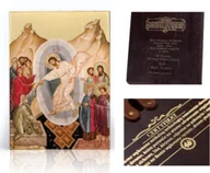 Ikony i obrazy sakralne - Ikona religijna Chrystus Zmartwychwstały - miniaturka - grafika 1