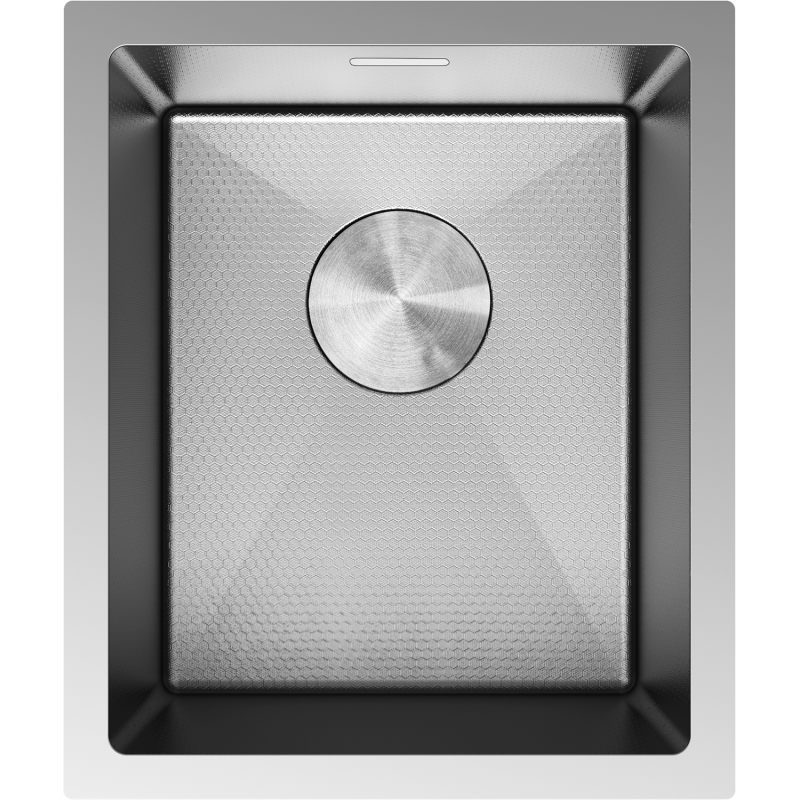 Mexen Trixo zlewozmywak stalowy 1-komorowy 370 x 440 mm, inox HC - 6412371000-01HC