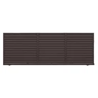 Ogrodzenia - Polbram Brama przesuwna bez przeciwwagi Kreta 4x1,5 m lewa brązowa - miniaturka - grafika 1