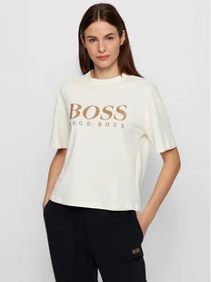 Boss T-Shirt C_Evina_Active 50457388 Beżowy Relaxed Fit - Koszulki i topy damskie - miniaturka - grafika 1