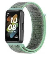 Akcesoria do smartwatchy - Opaska Pasek Bransoleta Nylon Huawei Band 7 Miętowa - miniaturka - grafika 1