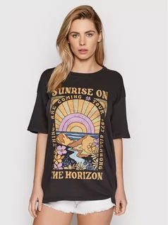 Koszulki sportowe damskie - Billabong T-Shirt On The Horizon C3SS32 BIP2 Czarny Boy Fit - grafika 1