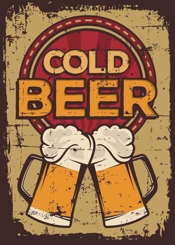 PODKŁADKA POD MYSZ Z Nadrukiem 22x18cm Piwo Cold Beer Vintage Tekst Prezent