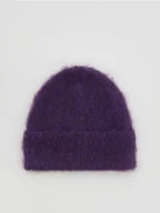 Czapki damskie - Reserved - Czapka beanie - fioletowy - miniaturka - grafika 1
