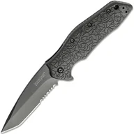 Noże - KERSHAW KURO TANTO Nóż składany z wspomaganiem, CZ/CZ Ząbkowany K-1835TBLKST - miniaturka - grafika 1