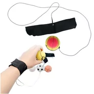 Zabawki interaktywne dla dzieci - PIŁKA JOJO DO ODBIJANIA Z OPASKĄ NA NADGARSTEK PIŁECZKA NA GUMCE - miniaturka - grafika 1