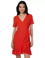 Sukienki - VERO MODA Damska krótka sukienka, spicy orange, L - miniaturka - grafika 1