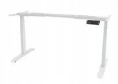 Biurka - Stelaż biurka elektryczny regulowany DWUSILNIKOWY biały WYSOKA JAKOŚĆ - miniaturka - grafika 1