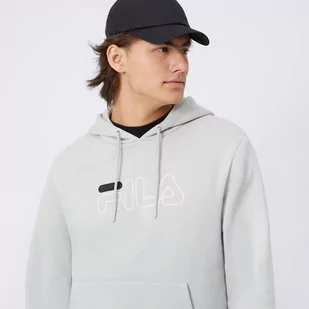 FILA BLUZA Z KAPTUREM FILA ADIR HOOD GRY - Bluzy męskie - miniaturka - grafika 1