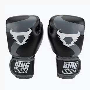 Ringhorns Pierścień Horns Charger rękawice bokserskie, czarny RH-00001-001-16oz - Rękawice bokserskie - miniaturka - grafika 1