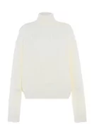 Swetry damskie - gaya Damski sweter z golfem Wełnowobiały XL/XXL, biały (wollweiss), XL - miniaturka - grafika 1