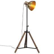 Lampy ogrodowe - vidaXL Lampa stojąca, 25 W, antyczny mosiądz, 75x75x90-150 cm, E27 - miniaturka - grafika 1