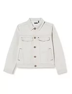 Kurtki i płaszcze dla chłopców - IKKS JUNIOR Chłopięca kurtka dżinsowa, jasnoszare paski, 6 Lata - miniaturka - grafika 1