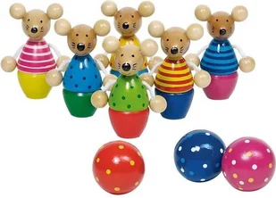 Goki Kręgle myszki - 212460 - Zabawki i gry sportowe - miniaturka - grafika 1