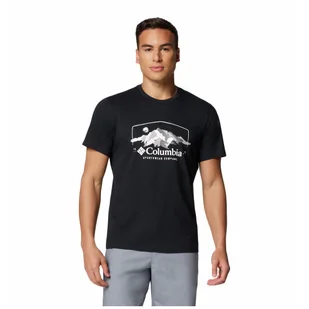 Koszulka męska Columbia Path Lake™ Graphic Tee II Rozmiar: XL / Kolor: czarny/szary - Koszulki sportowe męskie - miniaturka - grafika 1