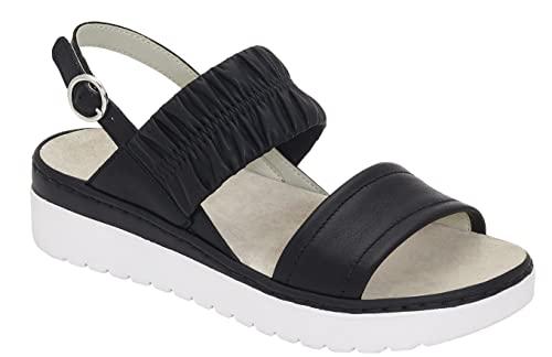 Scholl Viareggio Elastic, sandały damskie, czarny, 41 EU