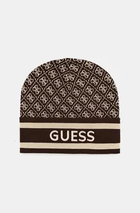 Guess czapka SEVYN kolor brązowy  W4BZ21 Z3JD2 - Czapki damskie - miniaturka - grafika 1