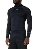 Koszulki męskie - Under Armour męska koszulka do strzelania z długim rękawem z raglanowymi rękawami rozgrzewka Black / Black / Silver (001) L - miniaturka - grafika 1