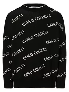 Carlo Colucci - Sweter męski, czarny - Swetry męskie - miniaturka - grafika 1
