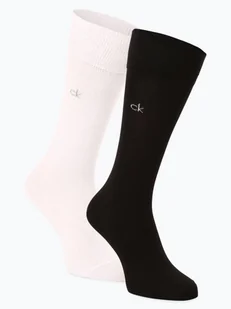Calvin Klein Skarpety pakowane po 2 szt. Mężczyźni Bawełna biały|czarny jednolity, 39-42 - Skarpetki męskie - miniaturka - grafika 1