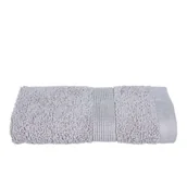 Ręczniki - Atmosphera Mały ręcznik łazienkowy do rąk z ozdobną bordiurą miękki ręcznik bawełniany w modnym odcieniu taupe B015EZQX88 - miniaturka - grafika 1