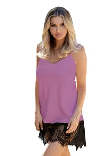 HALKA CHANELLE (kolor fiolet, rozmiar XL) - Piżamy damskie - miniaturka - grafika 13