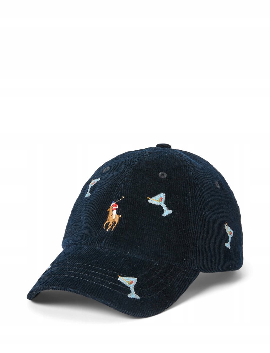 Polo Ralph Lauren Czapka z daszkiem kolor niebieski rozmiar uniwersalny