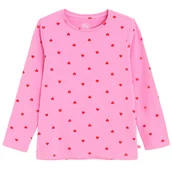 Bluzki dla dziewczynek - Cool Club, Bluzka dziewczęca z długim rękawem, różowa - miniaturka - grafika 1