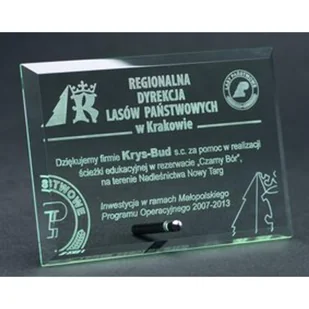 Trofeum szklane grawerowane - Gadżety dla kibiców - miniaturka - grafika 2