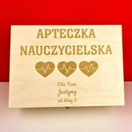 Gadżety dla niej i dla niego - Pudełeczko Apteczka Nauczycielska Prezent Dla Nauczyciela Herbaciarka - miniaturka - grafika 1