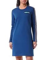 Koszulki i topy damskie - Love Moschino Damska koszulka o regularnym kroju z długim rękawem i naszywką, z paskiem w paski, niebieski, 38 - miniaturka - grafika 1