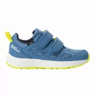 Buty trekkingowe dziecięce - Dziecięce buty turystyczne na rzepy Jack Wolfskin WOODLAND 2 TEXAPORE LOW VC K elemental blue - 28 - miniaturka - grafika 1