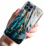 Etui i futerały do telefonów - TFO Nakładka Gold Glam do Samsung Galaxy M53 5G pióra - miniaturka - grafika 1